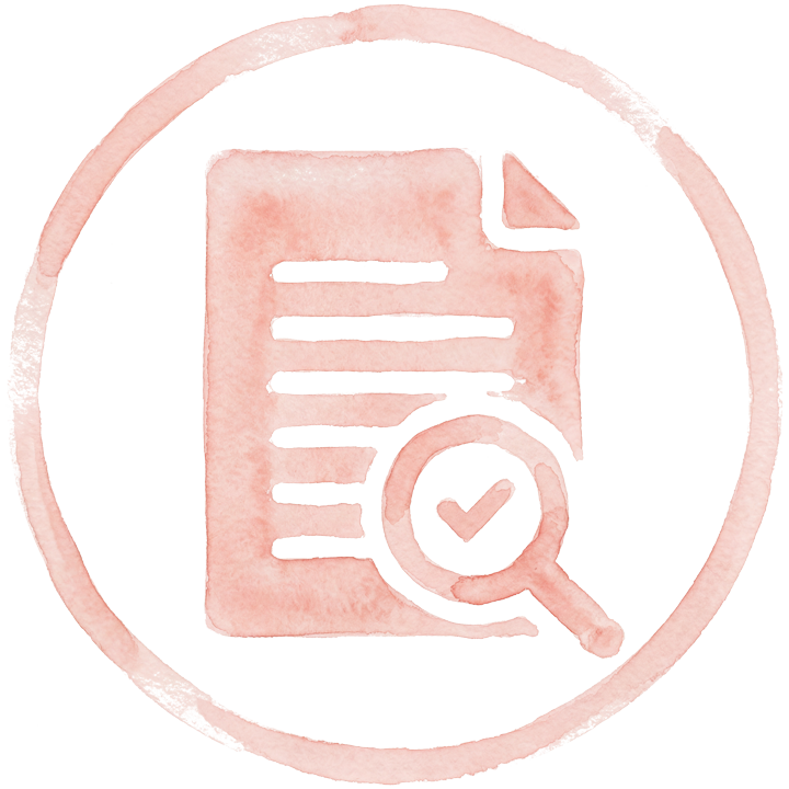 Proofreading icon.